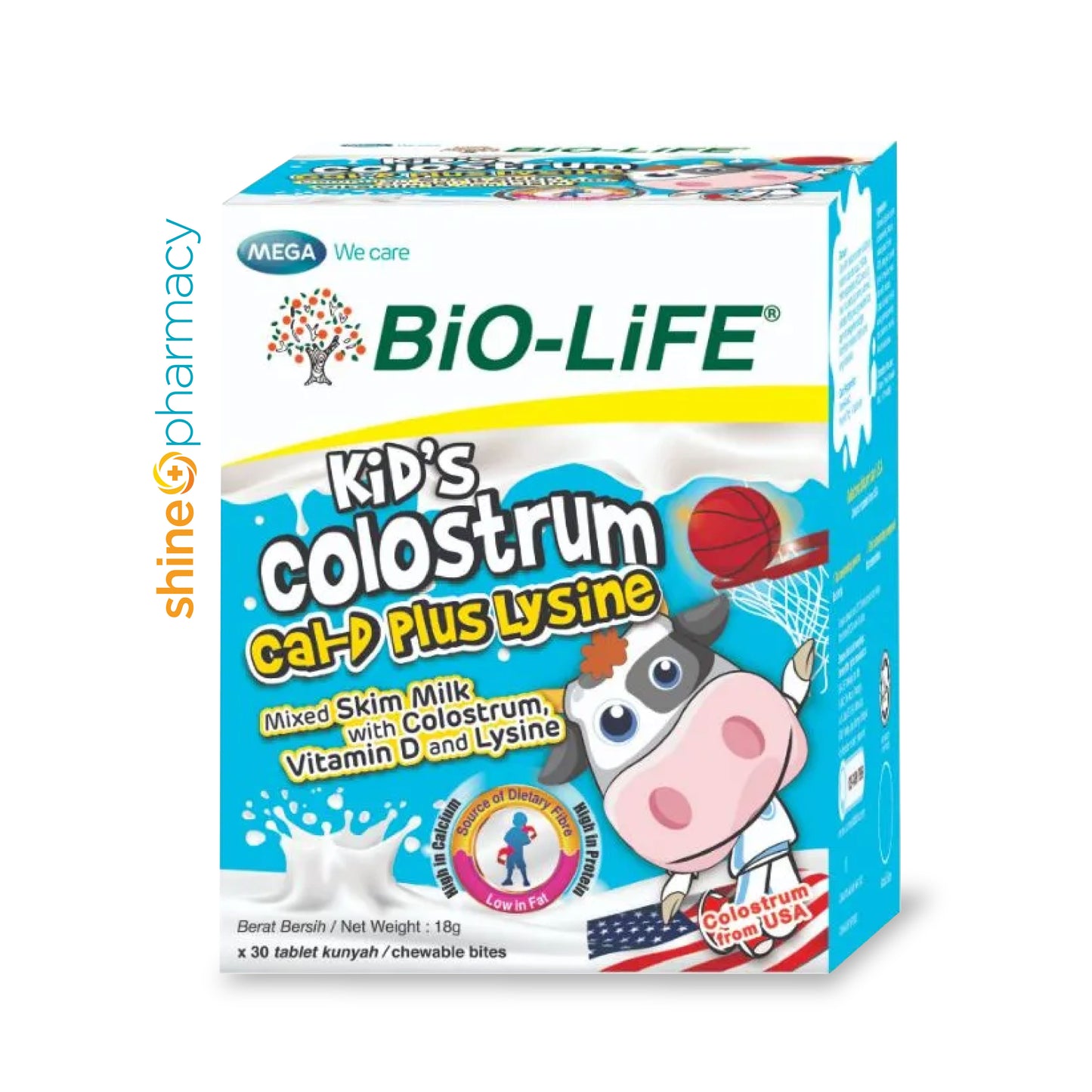 Kid’s Colostrum Cal-D Plus Lysine 30s