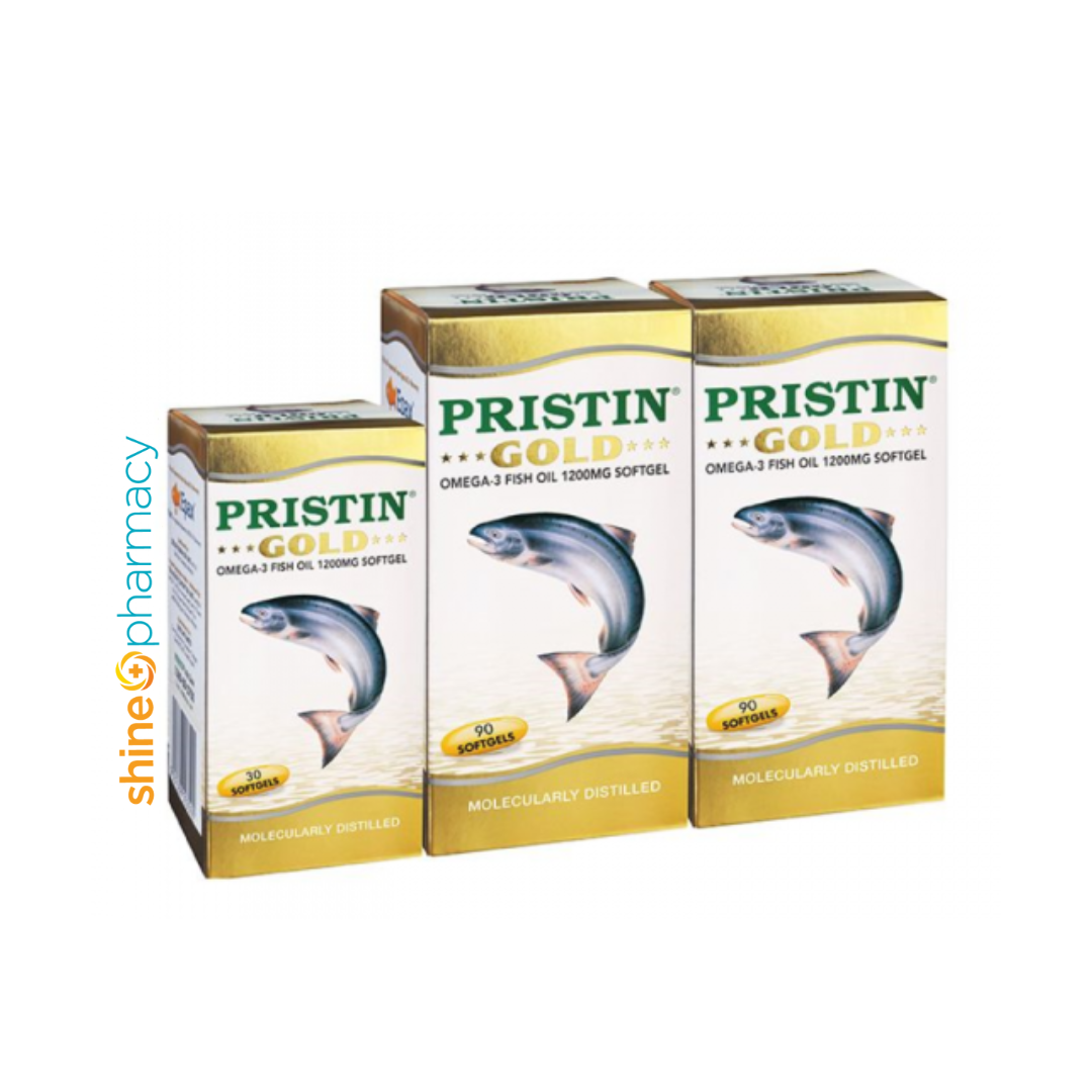 THC Pristin Gold Softgel 1200mg 2x90s+30s
