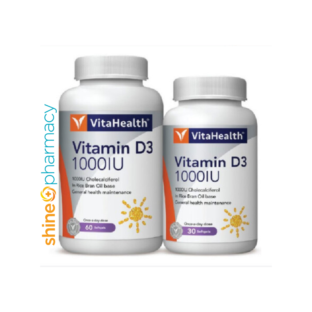 Vitahealth Vitamin D3 1000iu 60s+30s