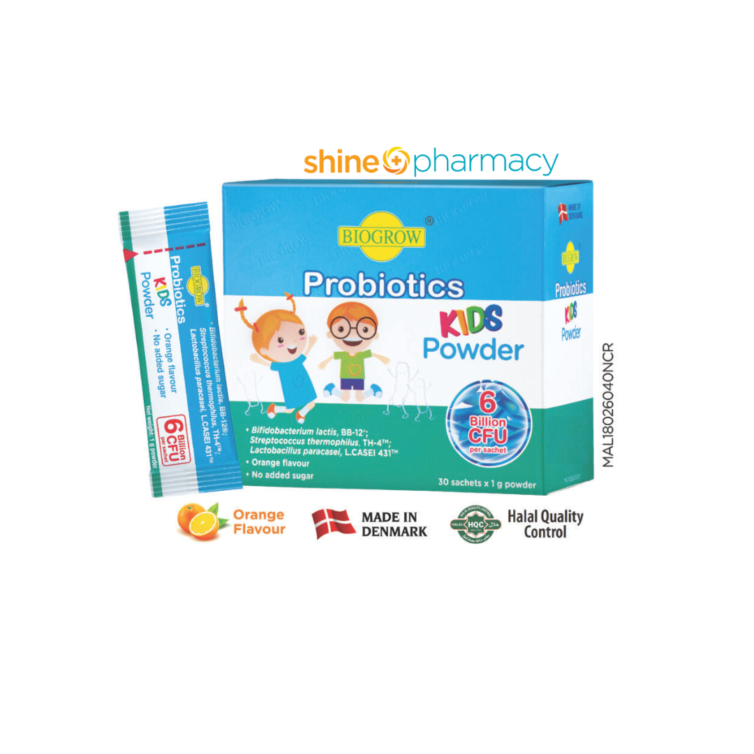 Biogrow Probiotics Kids Powder 30s – SHiNE Pharmacy