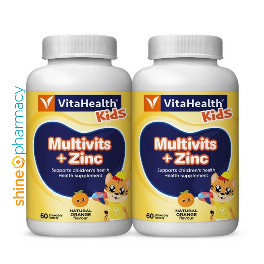 Vitahealth Kids Multivits + Zinc 2x60s