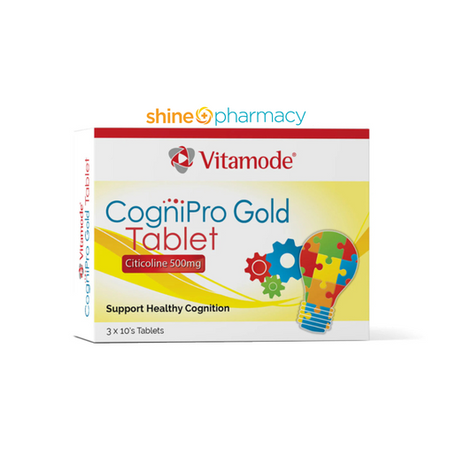 Vitamode Cognipro Gold Tab 500mg 30s